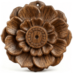 Wooden Flower - Carved Pendant