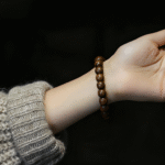 Barrel - Shaped Wooden Bead Bracelet