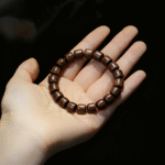 Barrel - Shaped Wooden Bead Bracelet
