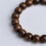 Barrel - Shaped Wooden Bead Bracelet