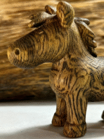 Agarwood Carved Horse Ornament