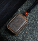 Qinan agarwood pendant, sinking water grade old material, peace and safety plaque necklace for both men and women