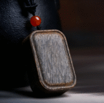 Qinan agarwood pendant, sinking water grade old material, peace and safety plaque necklace for both men and women