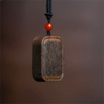 Qinan agarwood pendant, sinking water grade old material, peace and safety plaque necklace for both men and women