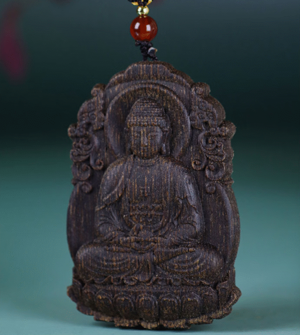 Sinking Water Grade Agarwood Chinese Zodiac Pendant Guanyin Bodhisattva Birth Year Buddha Amulet Handheld Piece