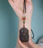 Sinking Water Grade Agarwood Chinese Zodiac Pendant Guanyin Bodhisattva Birth Year Buddha Amulet Handheld Piece