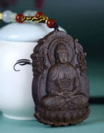 Sinking Water Grade Agarwood Chinese Zodiac Pendant Guanyin Bodhisattva Birth Year Buddha Amulet Handheld Piece