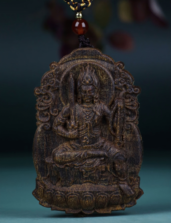 Sinking Water Grade Agarwood Chinese Zodiac Pendant Guanyin Bodhisattva Birth Year Buddha Amulet Handheld Piece