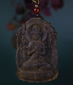 Sinking Water Grade Agarwood Chinese Zodiac Pendant Guanyin Bodhisattva Birth Year Buddha Amulet Handheld Piece