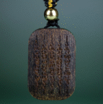 Qinan Agarwood Carved Five Scripture Pendant