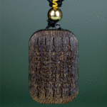 Qinan Agarwood Carved Five Scripture Pendant