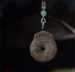 Kynam Agarwood Pendant with Ruyi and Peace Knot, Natural Collection, Buddhist Talisman Necklace, Jewelry Accessory.