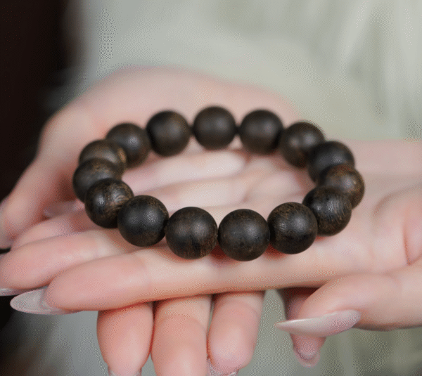 Qinan Agarwood Bracelet, Water-Sinking Grade Natural Prayer Beads.
