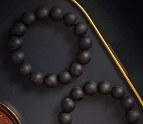 Qinan Agarwood Bracelet, Water-Sinking Grade Natural Prayer Beads.