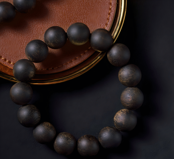 Qinan Agarwood Bracelet, Water-Sinking Grade Natural Prayer Beads.