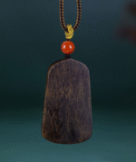 Lotus-Holding Avalokitesvara Agarwood Pendant