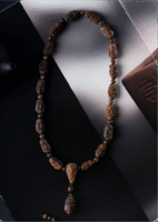 Sandalwood bracelet for men, sinking-grade antique beads, eighteen Luohan handheld Buddha bead bracelet.