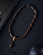 Sandalwood bracelet for men, sinking-grade antique beads, eighteen Luohan handheld Buddha bead bracelet.