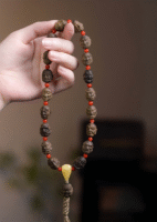 Agarwood bracelet with Eighteen Arhats hand-held Buddhist rosary bracelet