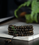 Agarwood bracelet with 108 Buddha beads rosary bracelet.