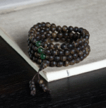 Agarwood bracelet with 108 Buddha beads rosary bracelet.