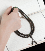 Agarwood bracelet with 108 Buddha beads rosary bracelet.