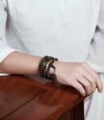 Agarwood bracelet with 108 Buddha beads rosary bracelet.