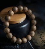 Agarwood rosary bracelet.