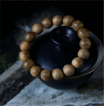Agarwood rosary bracelet.