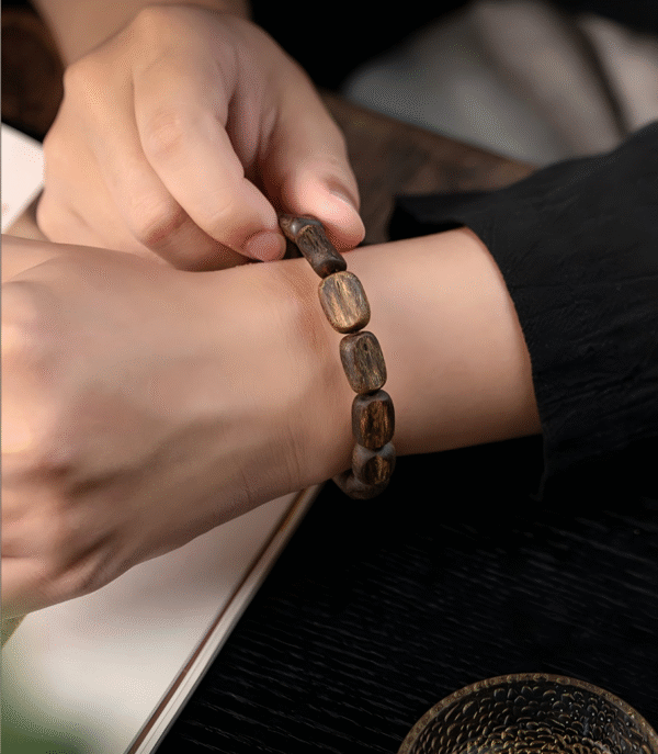 Agarwood bracelet.