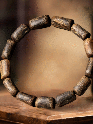 Agarwood bracelet.