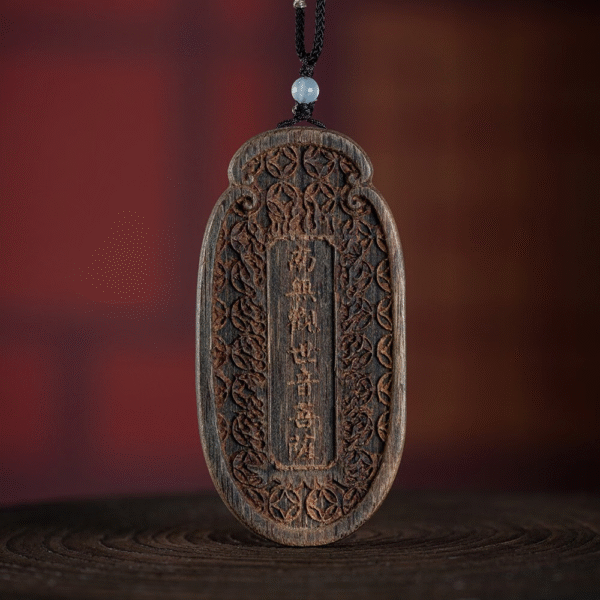 Agarwood carving pendant