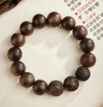 Agarwood carved bracelet