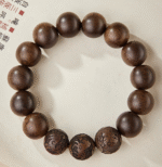 Agarwood carved bracelet