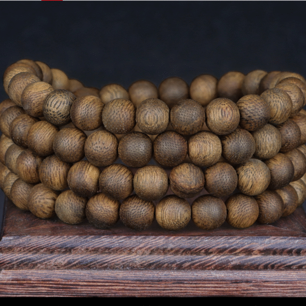 Agarwood Buddha Beads Mala Necklace