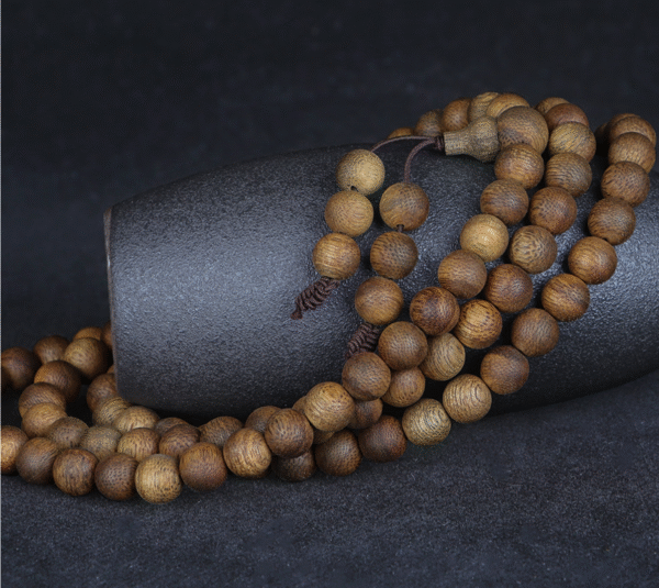 Agarwood Buddha Beads Mala Necklace