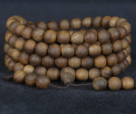 Agarwood Buddha Beads Mala Necklace