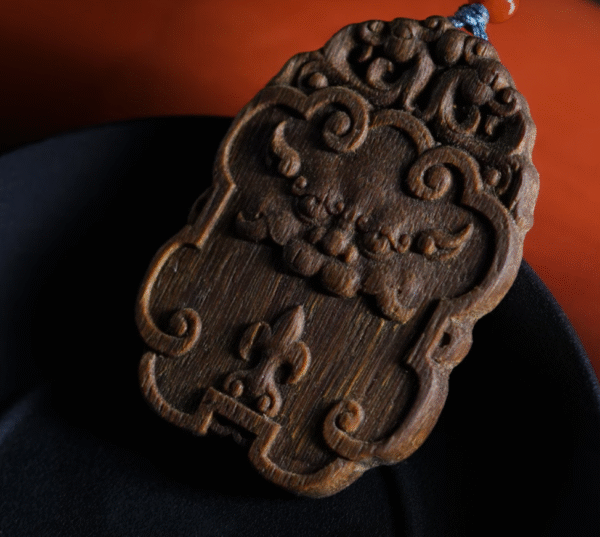 Qinan Agarwood Carved Auspicious Beast Peace and Safety Plaque
