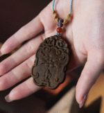 Qinan Agarwood Carved Auspicious Beast Peace and Safety Plaque