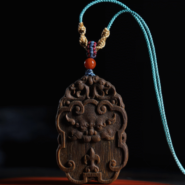 Qinan Agarwood Carved Auspicious Beast Peace and Safety Plaque