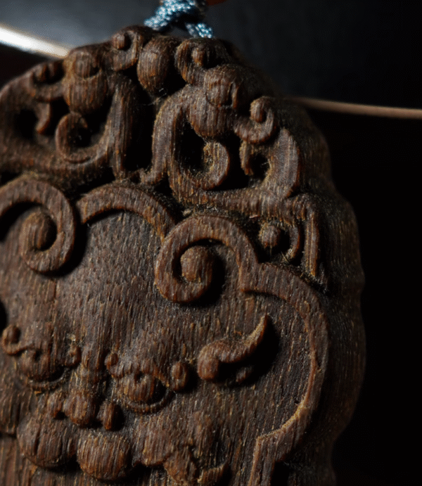 Qinan Agarwood Carved Auspicious Beast Peace and Safety Plaque