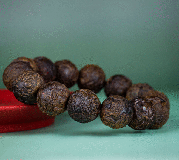 Carved Agarwood Dragon and Phoenix Bracelet