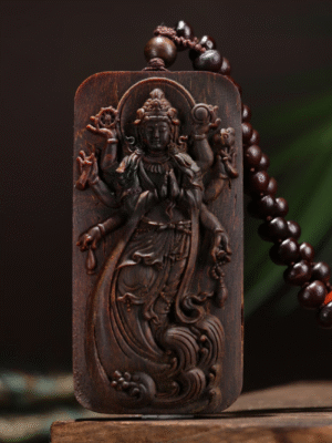 Agarwood Guanyin pendant, Agarwood pendant, Thousand-Hand Guanyin pendant